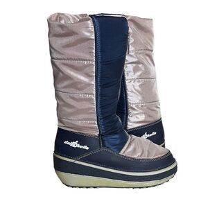 ROLUC Winter Boots Moon Apres Ski Zip Front Vintage Shearling Lined Size 40